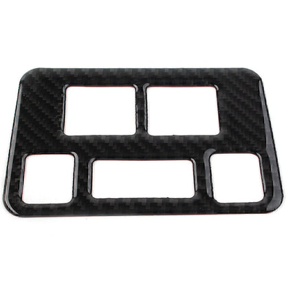 Carbon Fiber Front Headlight Button Frame Cover Trim For Subaru Forester 2013-18
