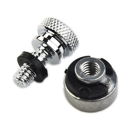 Chrome Rear Fender Seat Bolt Screw Mount Nut Kit for Harley Touring Street Glide
