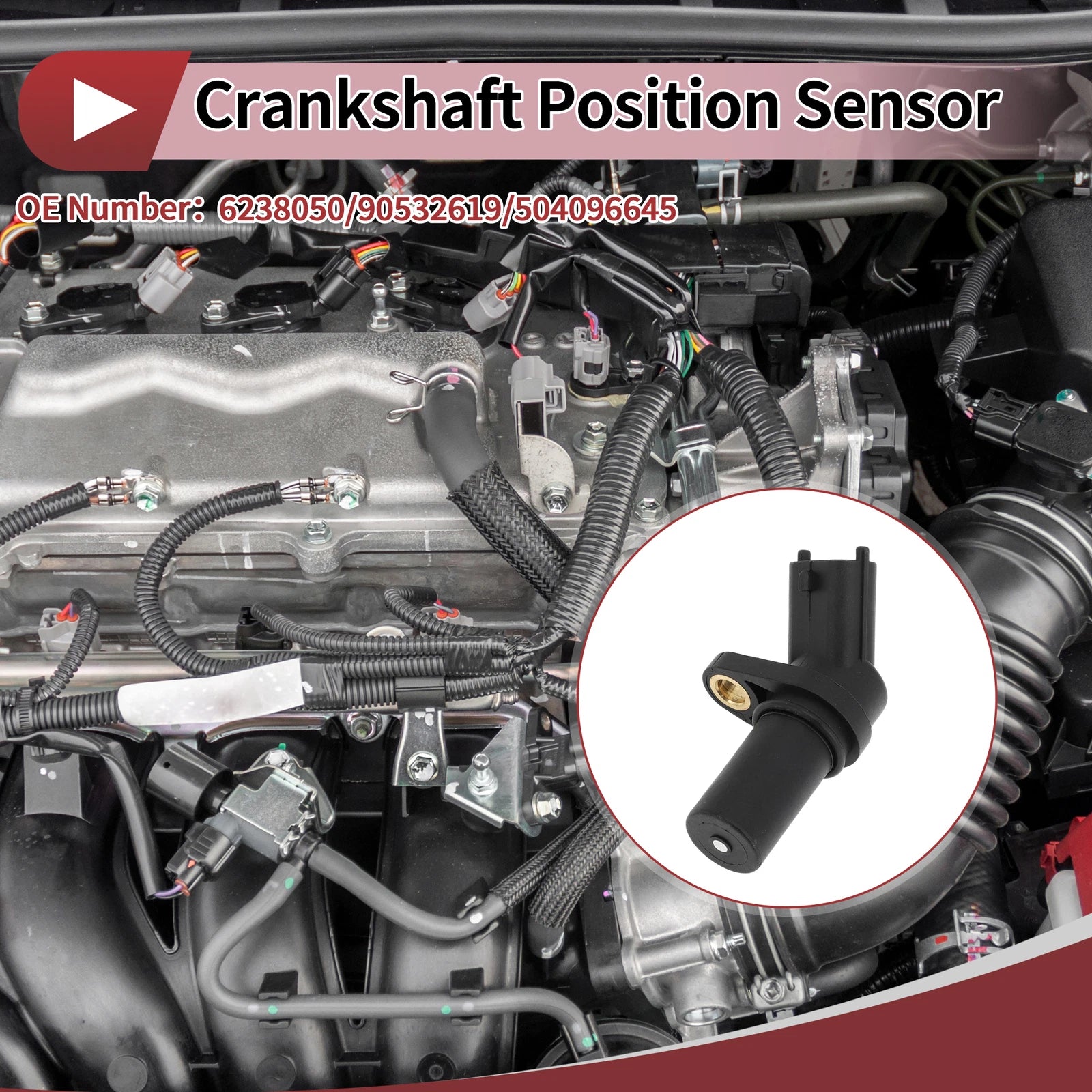 Crankshaft Position Sensor for Opel Corsa D 1.2 (2006–2014) No. 6238050