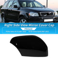 Gloss Black Side Mirror Cover Cap for Volvo XC70 (2007–2016) Right