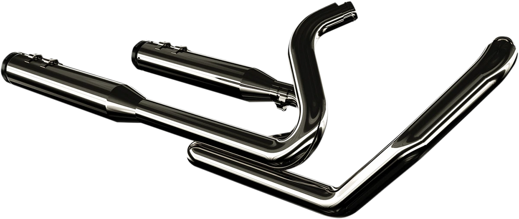 2X 1800-1968 KromeWerks 2-Into-2 Crossover w/4" Eclipse Mufflers for 2009-2016