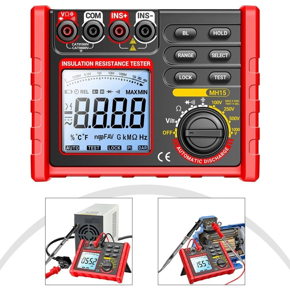 Insulation Resistance Meter with Multiple Measurement Functions