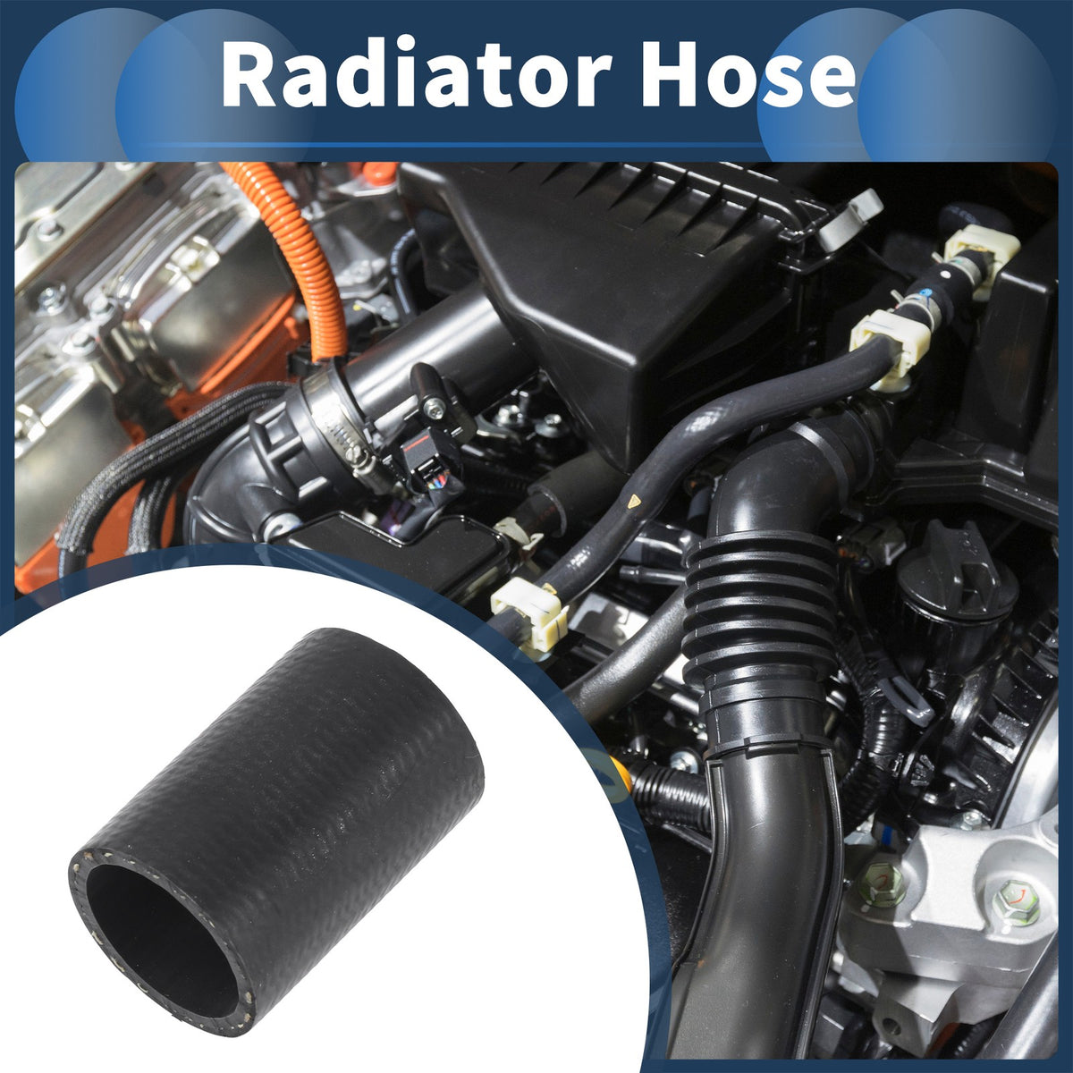 Radiator Hose Replacement for Audi Q7 (2017–2022) Black 1 Piece