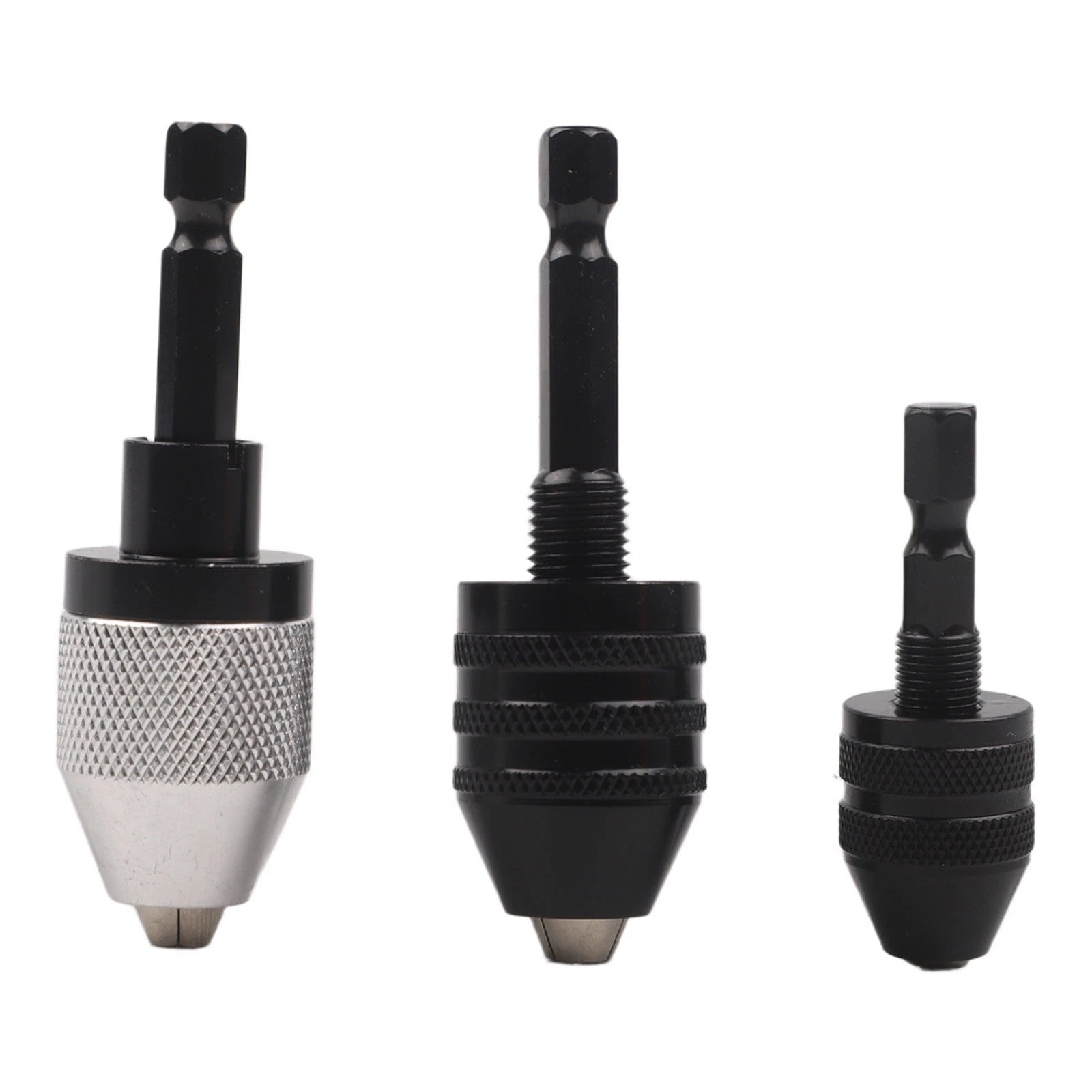 3pc Quick Change Drill Chuck Adapter for Angle Grinder (6.35mm)