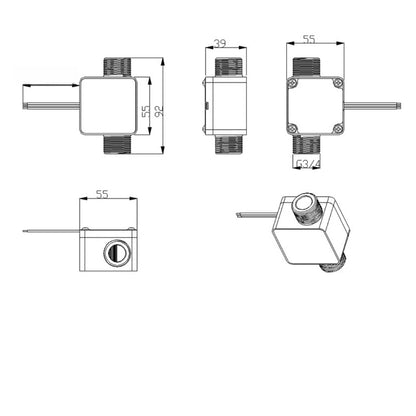 G3/4 Oval Gear Flow Sensor for Industrial Systems (30-3000 L/H)