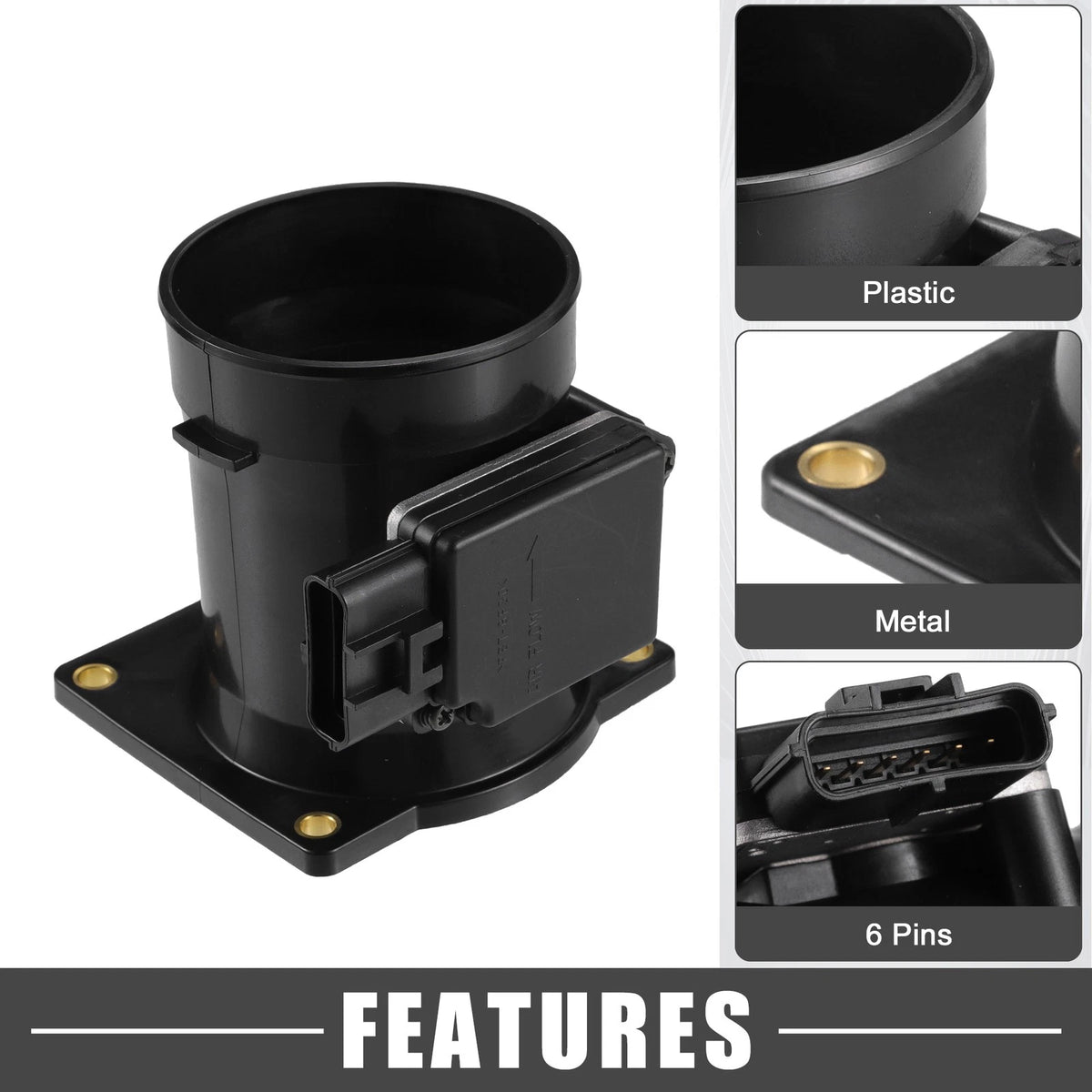 MAF Mass Air Flow Sensor Assembly No. 1L2F-12B579-BA for Ford F-150 (2004–2007)