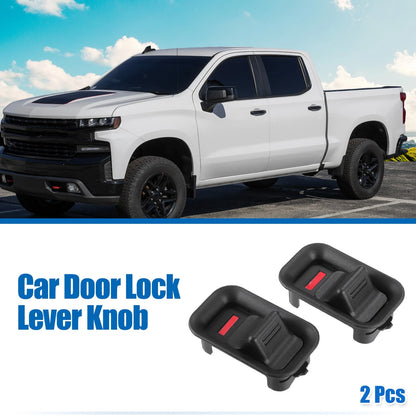 2PCS Front Rear Door Lock Lever Knob Replacement for Chevy Suburban (2007–2014)