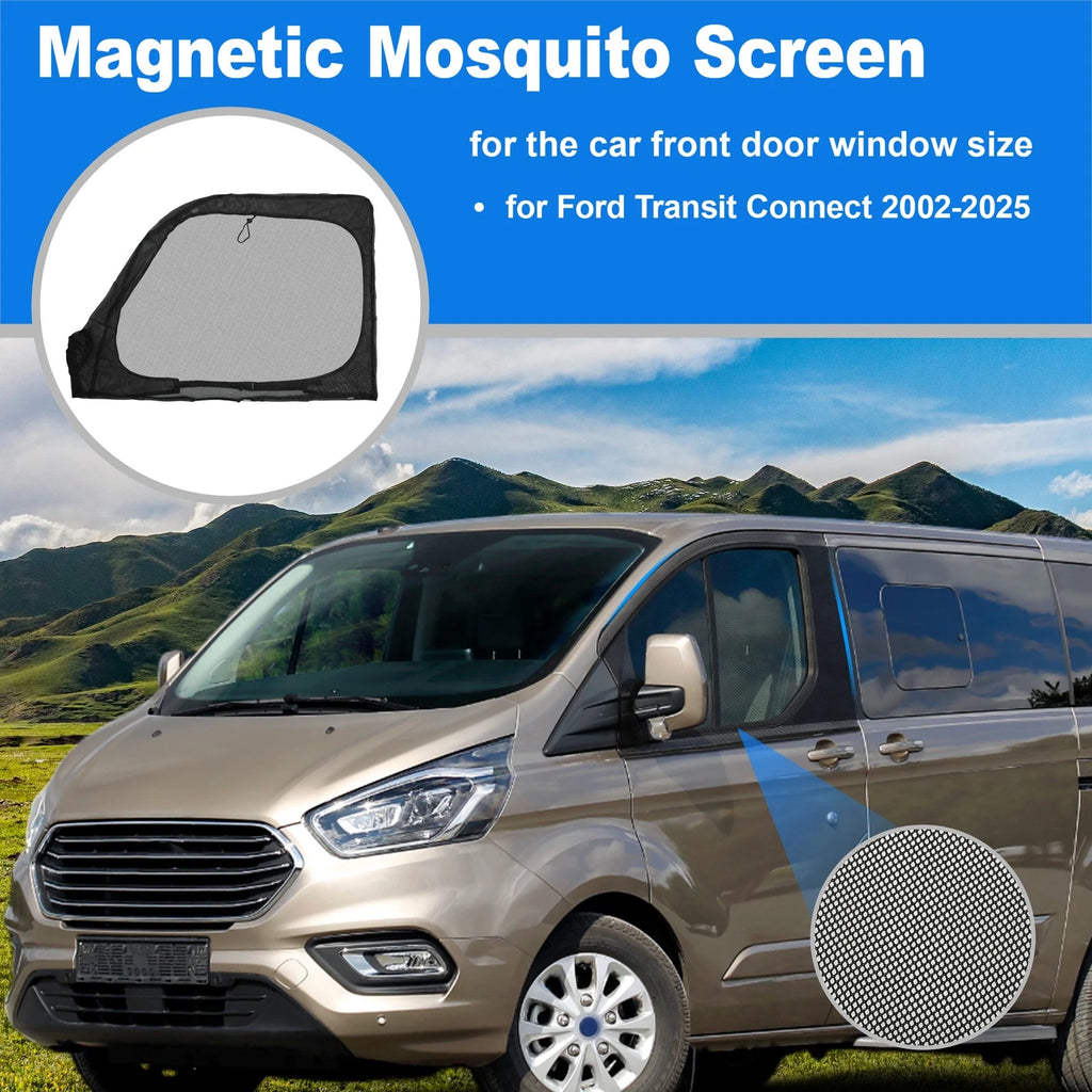 Magnetic Mosquito Screen Front Door for Ford Transit Connect (2002–2025)