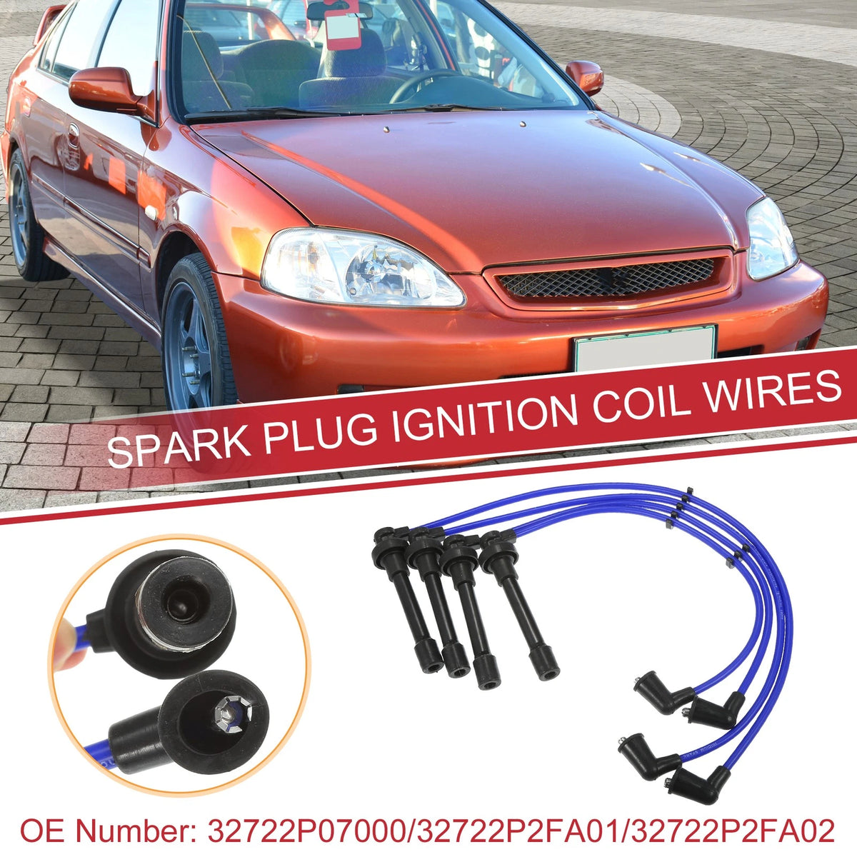 Spark Plug Wire Set Replacement for Honda Civic (1992–2000)