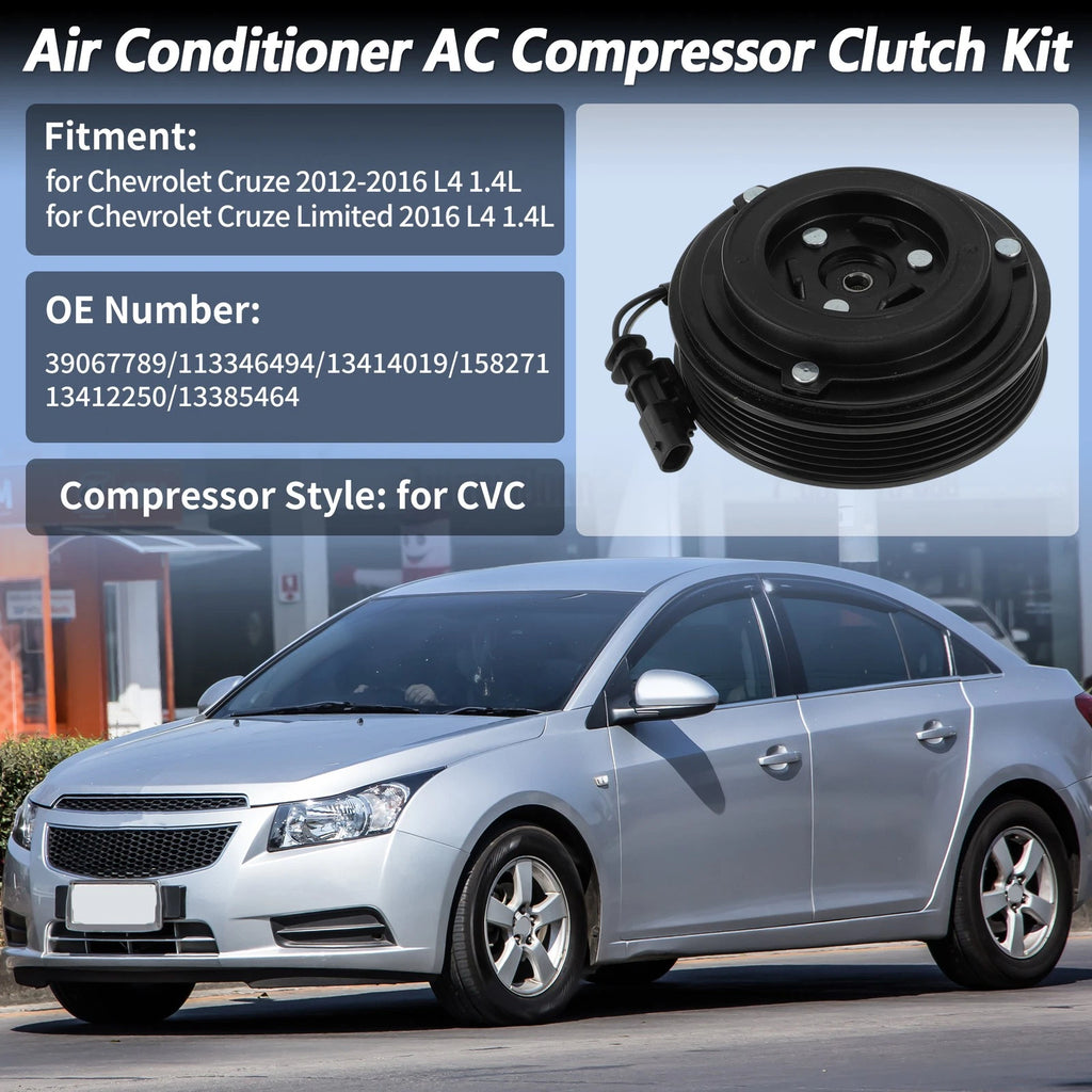 Air Conditioner AC Compressor Clutch Kit for Chevrolet Cruze (2012–2016)