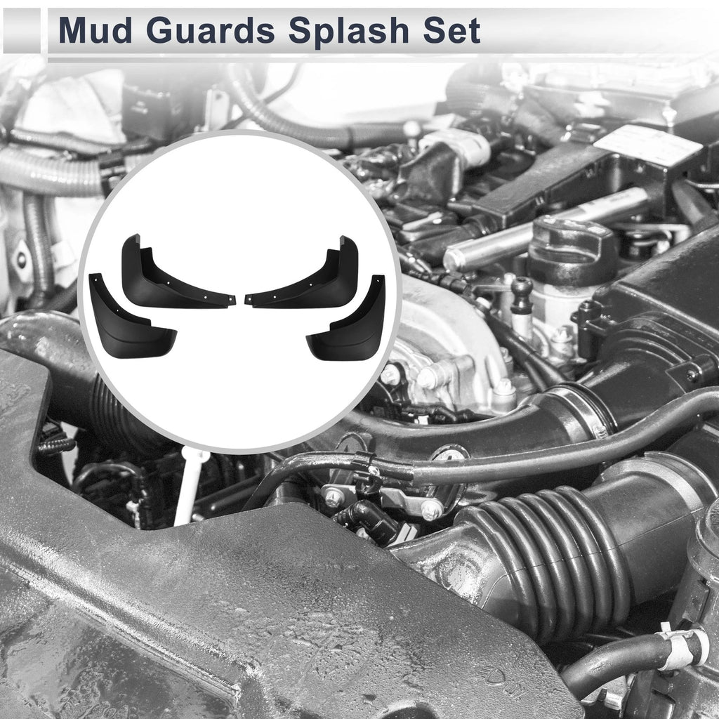 Set of 2 Mud Flaps Splash Guards for Mazda 2 (Hatchback) (2008–2014)