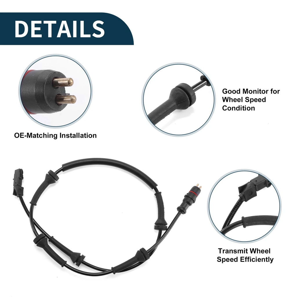 ABS Wheel Speed Sensor No. 8200307447 for Renault Megane (2004–2008)