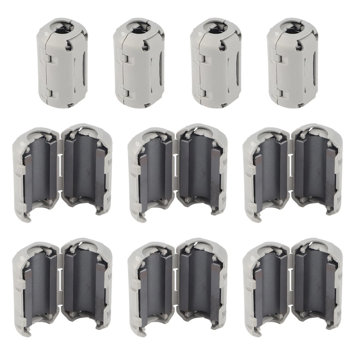 10 Pack Ferrite Ring Core Clips for Enhanced Data Integrity