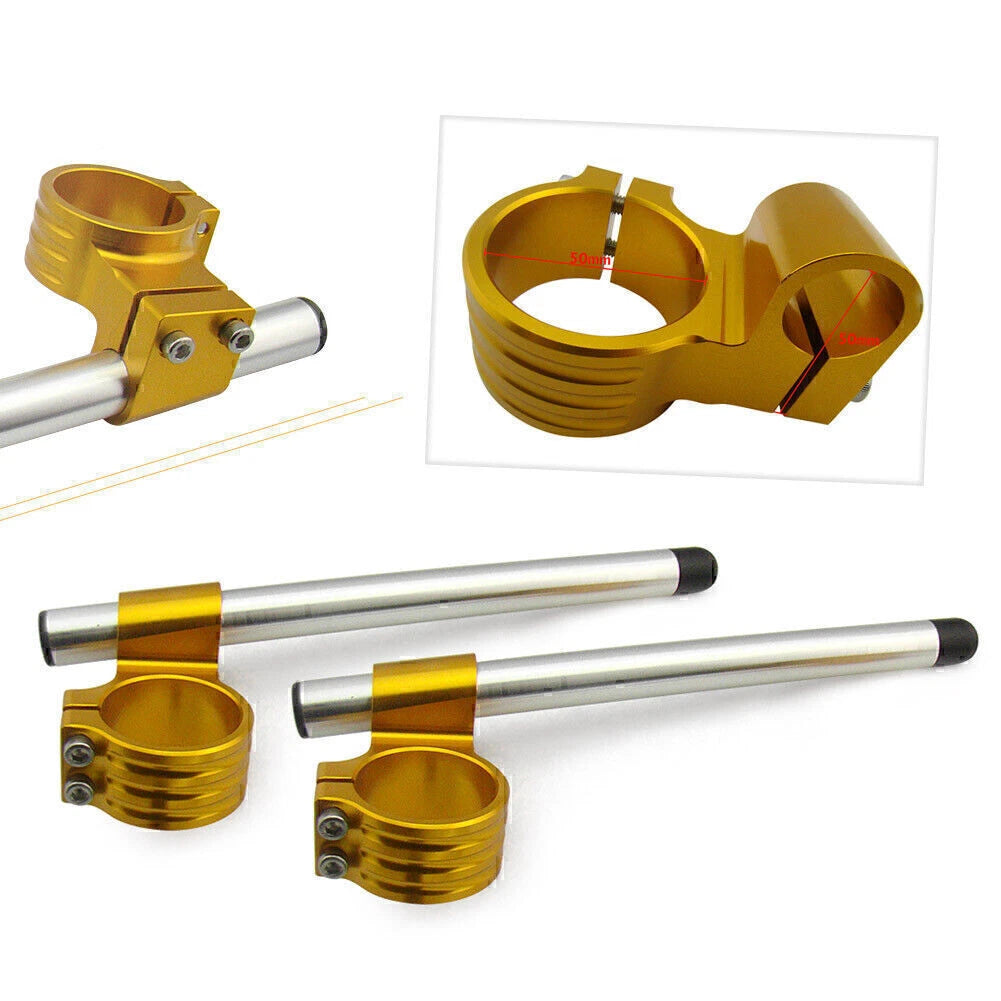 CNC 50mm Clip On Handle Bars for Honda CBR 1000RR (2004–2012)