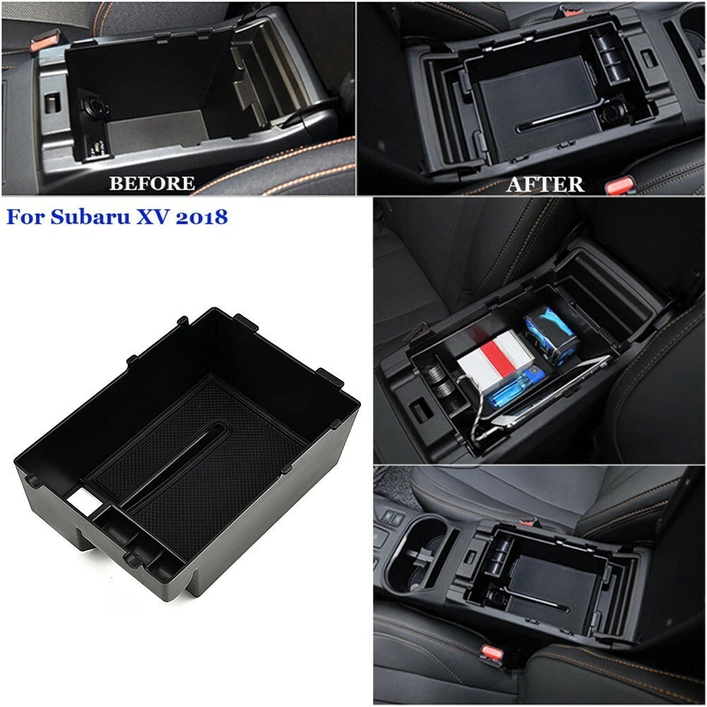 ABS Inner Armrest Console Storage Box Cover Trim for XV (2018)