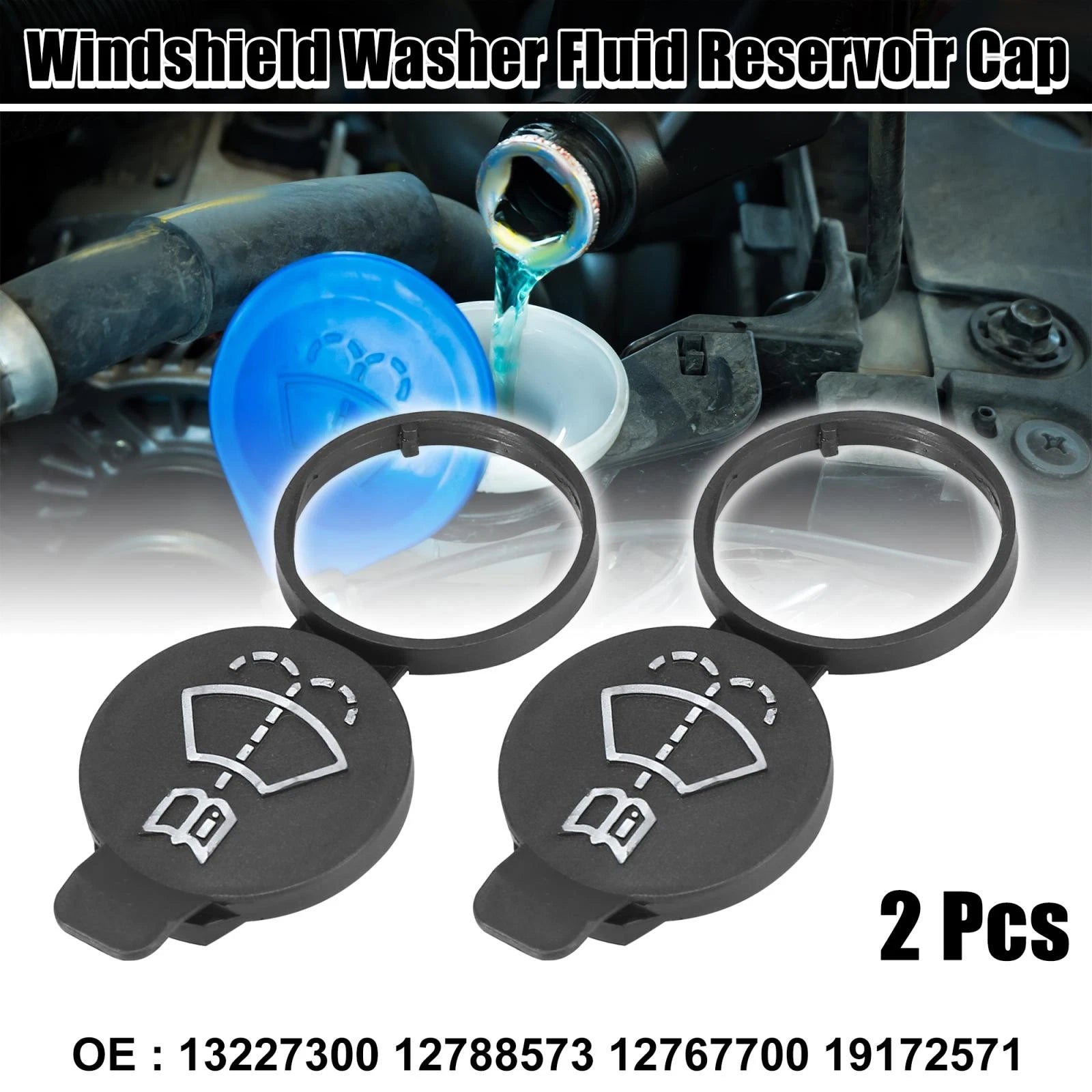 Windshield Washer Fluid Reservoir Cap Replacement for Chevrolet GMC (2000–2020)