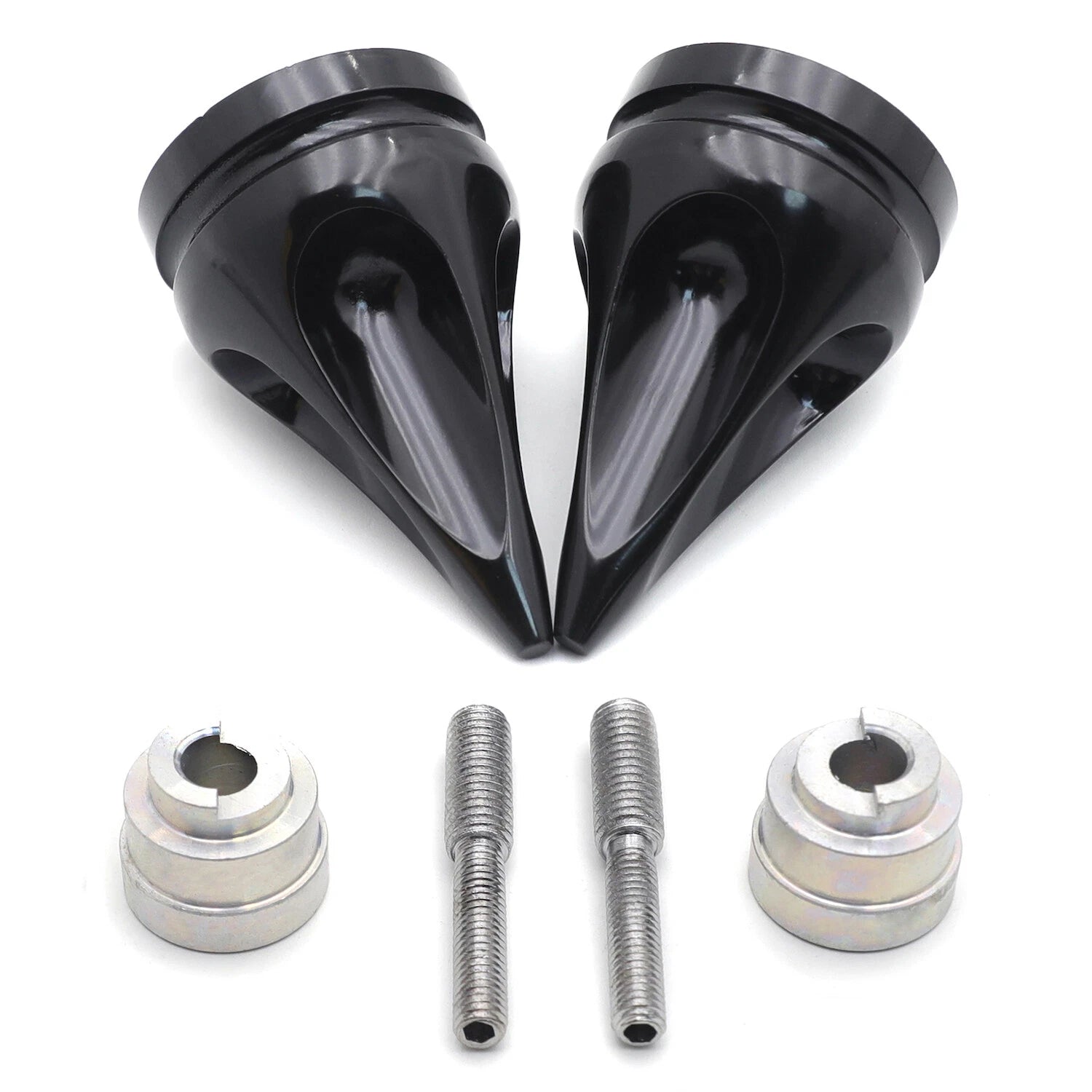 Pair Cone Handle Bar Ends for Honda CBR (1993–2007) Chrome