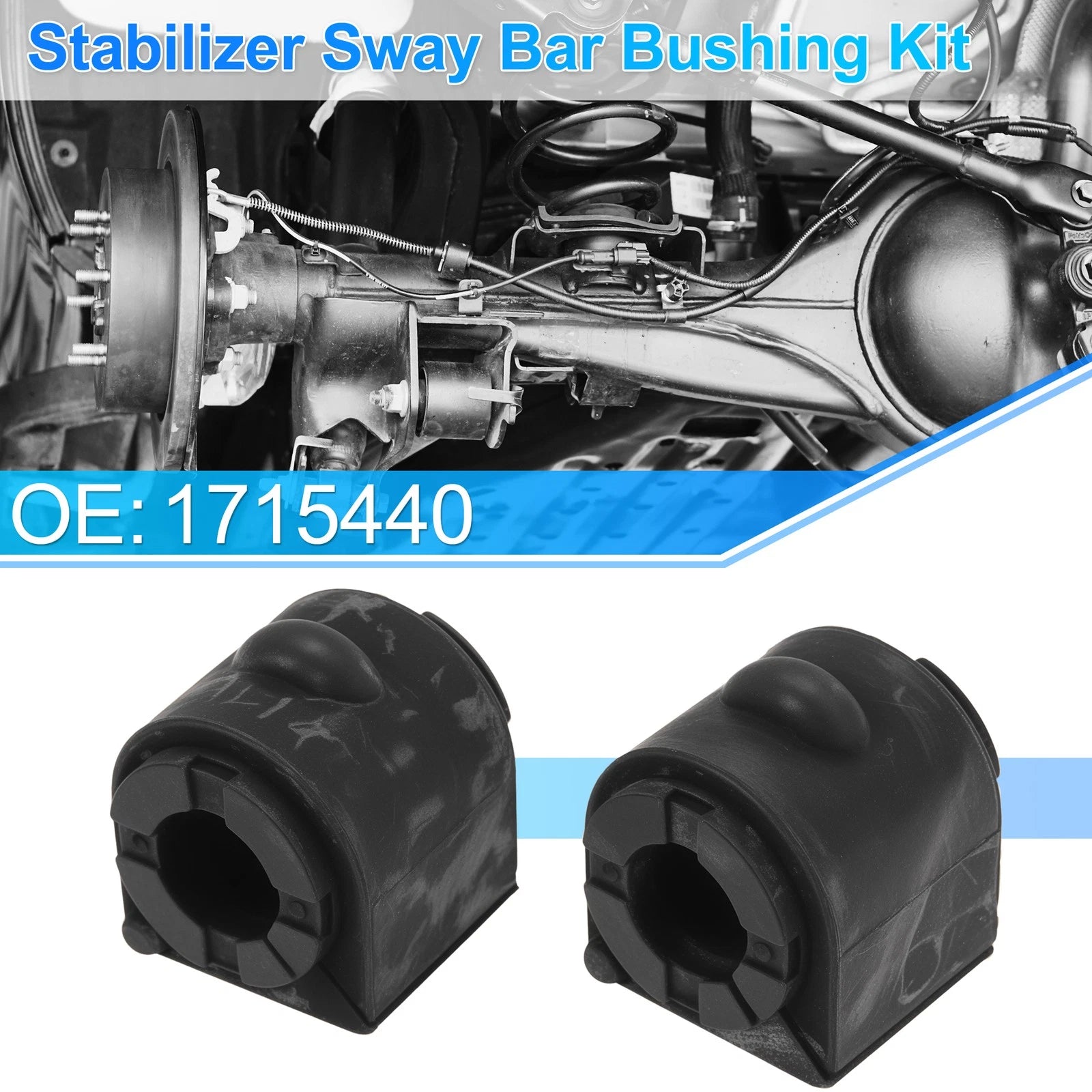 2X Front Side Stabilizer Sway Bar Bushing Kit for Ford Focus (2013–2016)