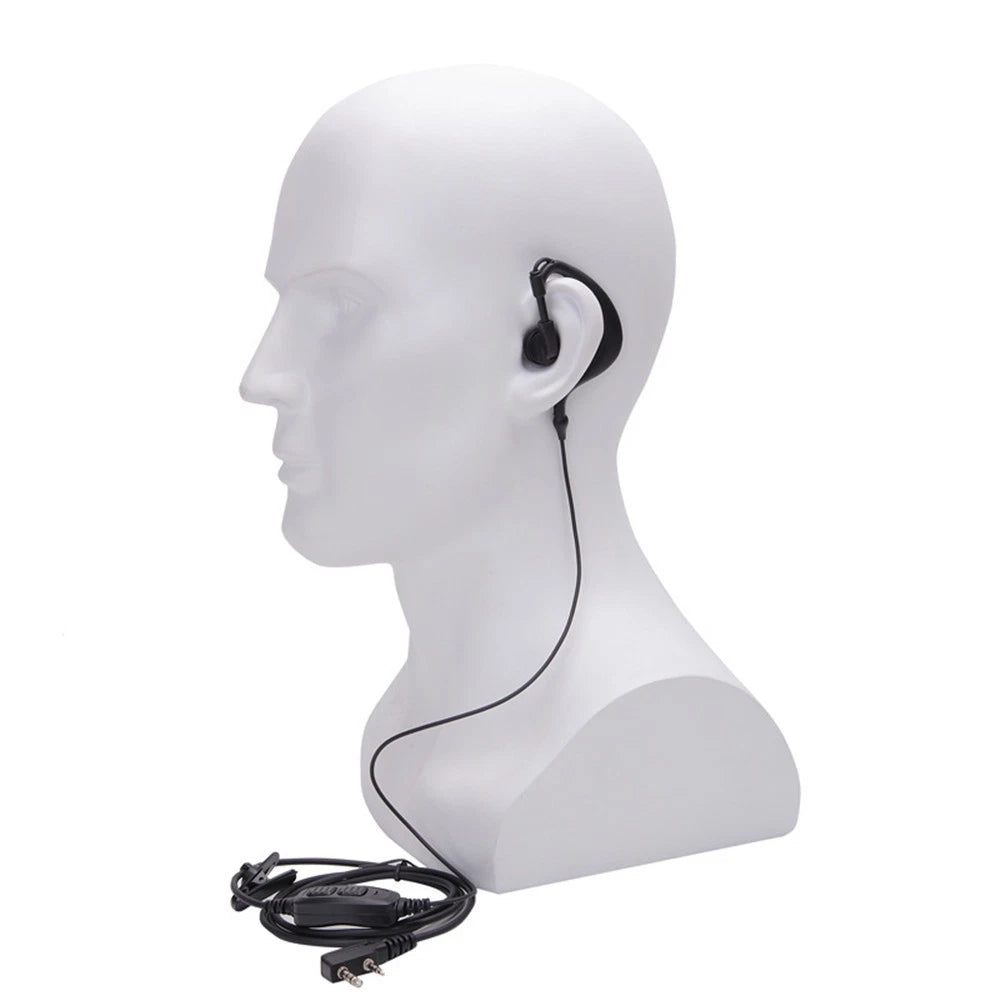 Dual PTT Earpiece Earbuds with Mic for Baofeng BF-UV5R UV82 UV82L UV-89
