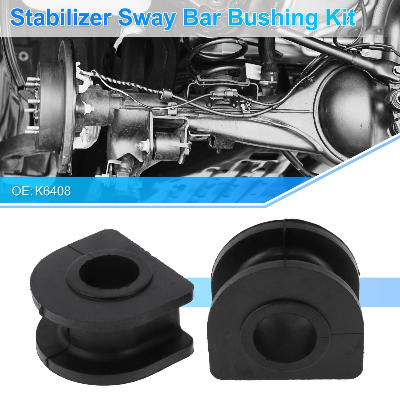 2X Stabilizer Sway Bar Bushing Kit for Cadillac Escalade (2009–2019) Rubber