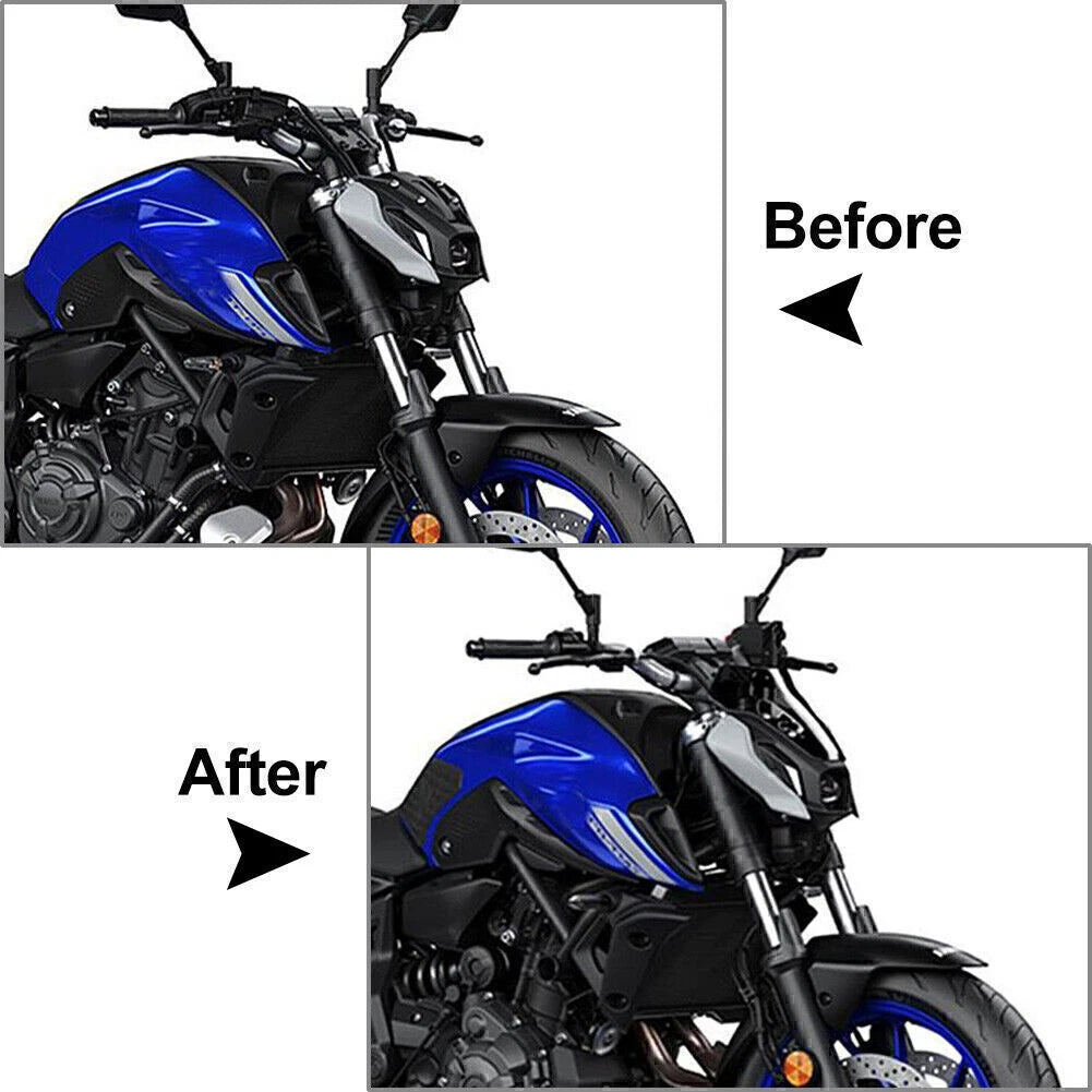 Clear Windshield Wind Deflector for Yamaha MT07 (2021–2022)
