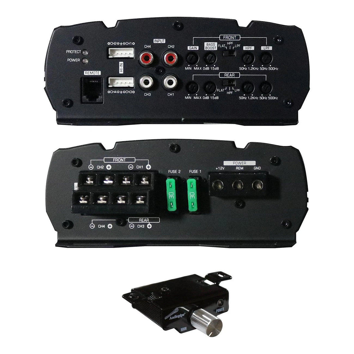 Audiopipe Mini 4 Channel Amplifier APMQ4095 (1300W MAX/500W RMS)