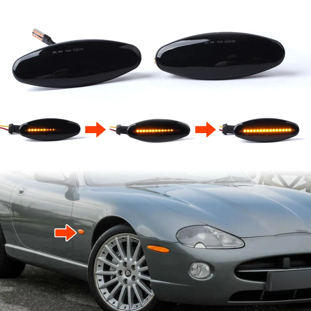 Dynamic Front Side Marker Lights for Jaguar XJ X350 XK8 (2004–2009)