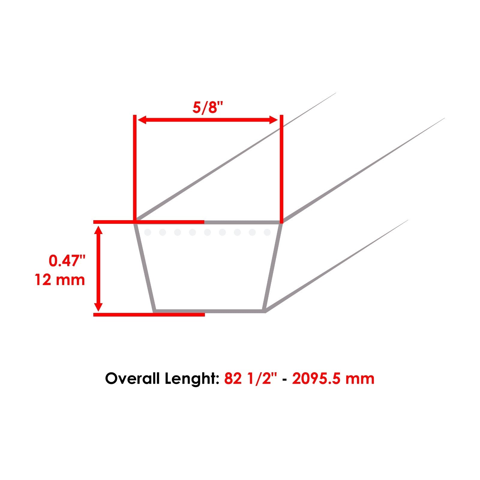 Deck Belt 32 Inch Replacement for Exmark M Series (2000–2023)