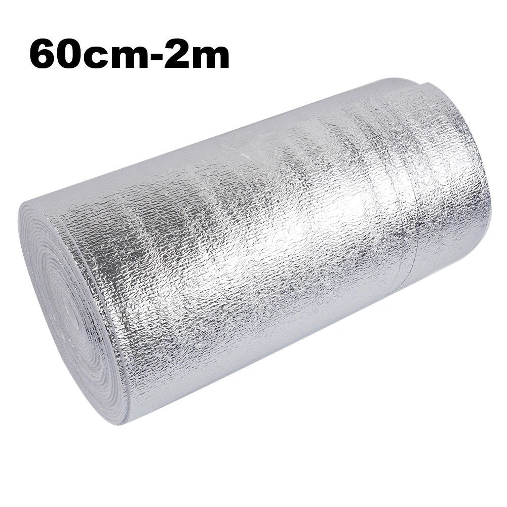Aluminum Foil Radiator Insulation Film Roll for Universal Use (5m x 50cm)