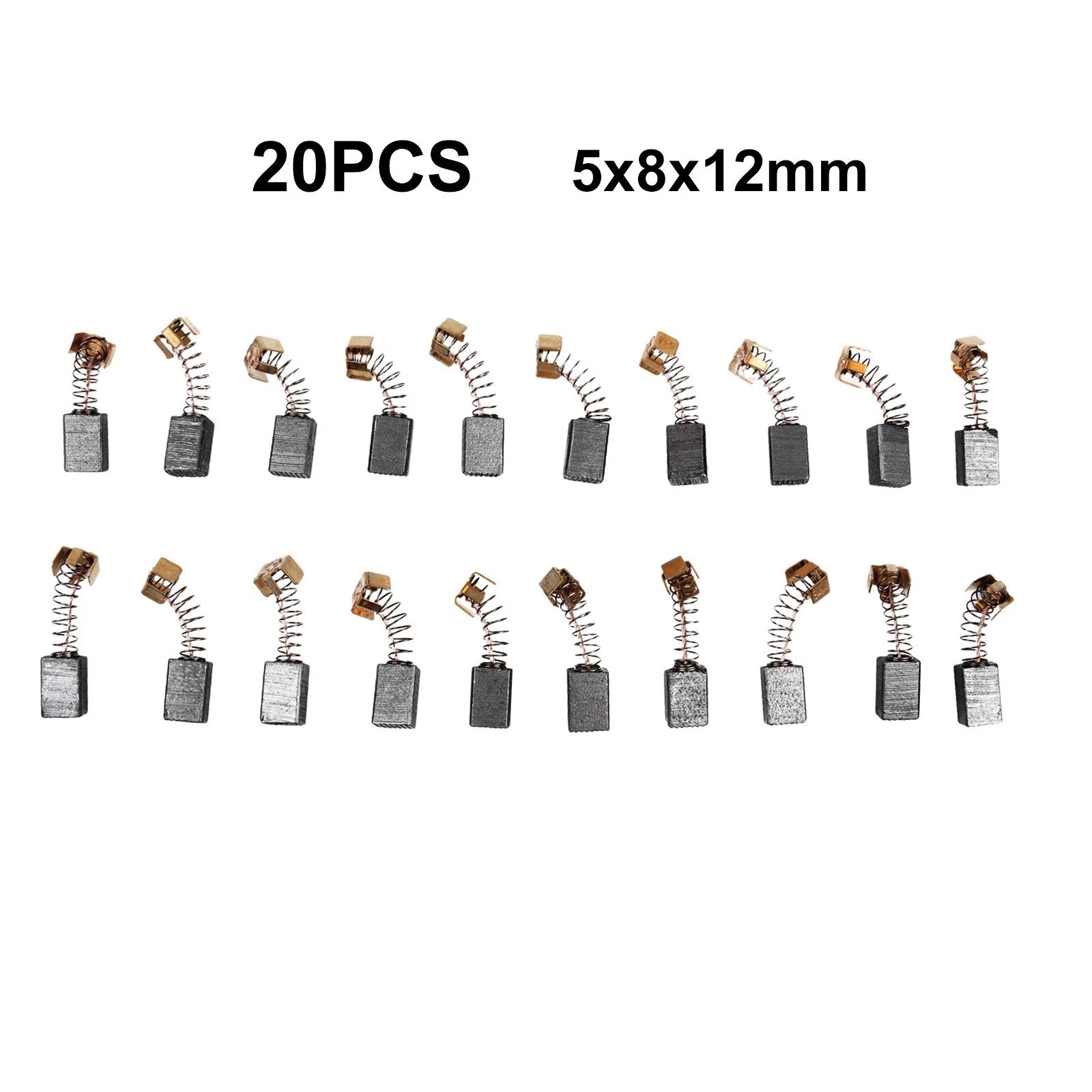 20Pcs Carbon Brushes for Electric Motor Power Tool