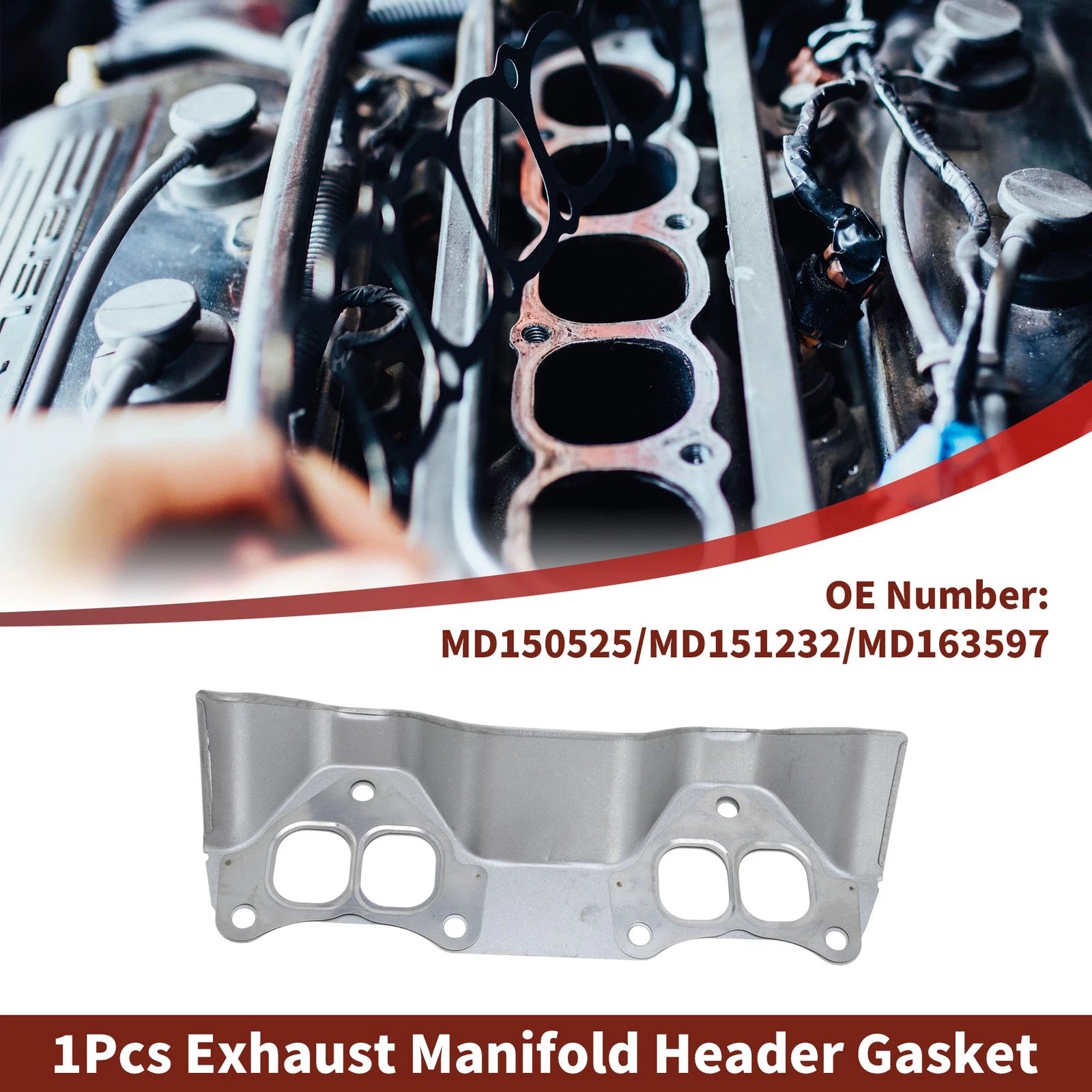 Exhaust Manifold Header Gasket Replacement for Mitsubishi Colt (1988–2000)