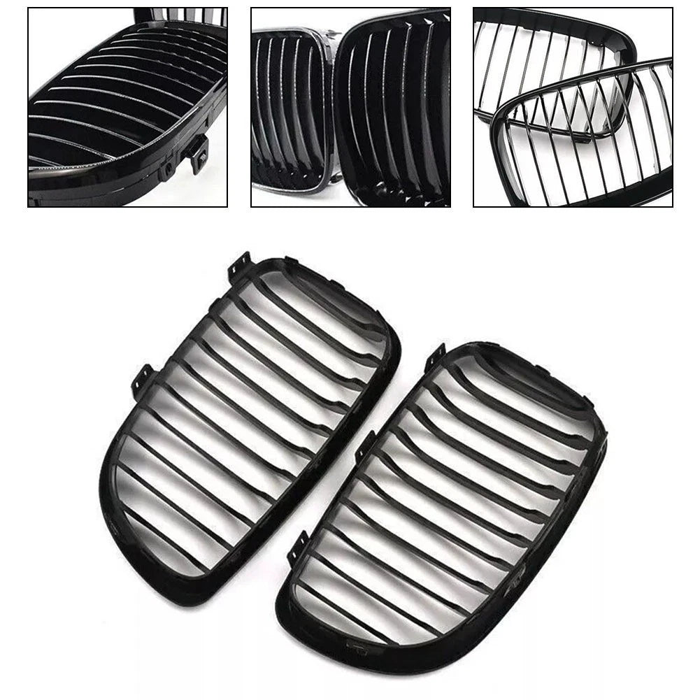 Gloss Black Front Kidney Grille for BMW 1 Series E81 E87 (2004–2013)