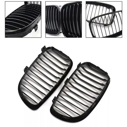 Gloss Black Front Kidney Grille for BMW 1 Series E81 E87 (2004–2013)