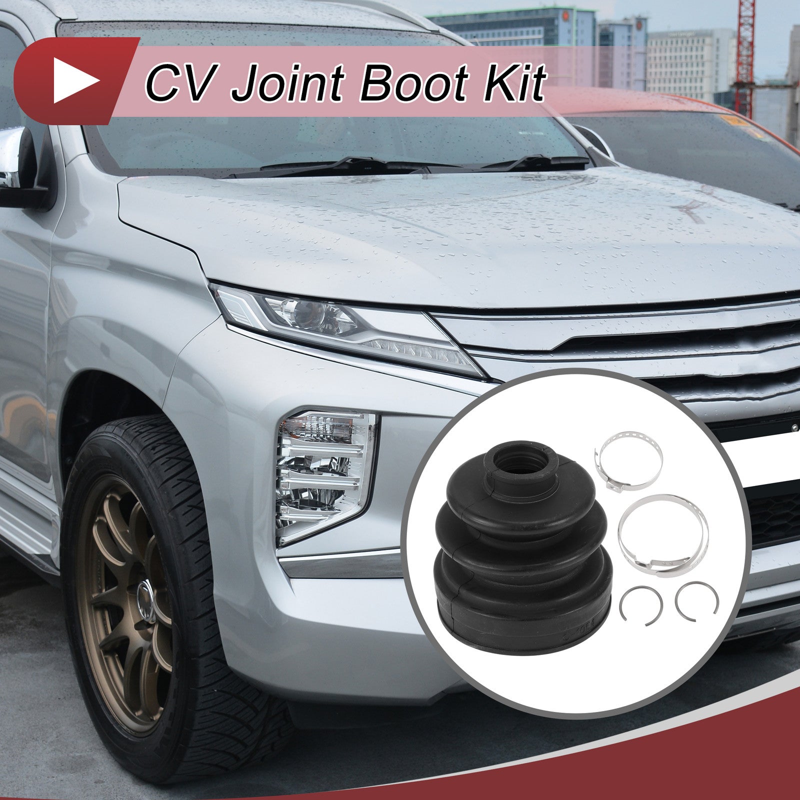 Inner CV Joint Boot Kit with Clamps for Mitsubishi Montero (2001–2006)