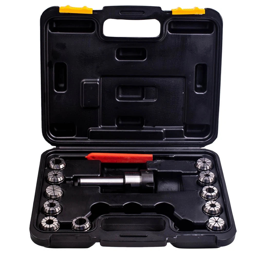 11Pcs ER32 Collet Set with MT3 Shank for Milling Machine