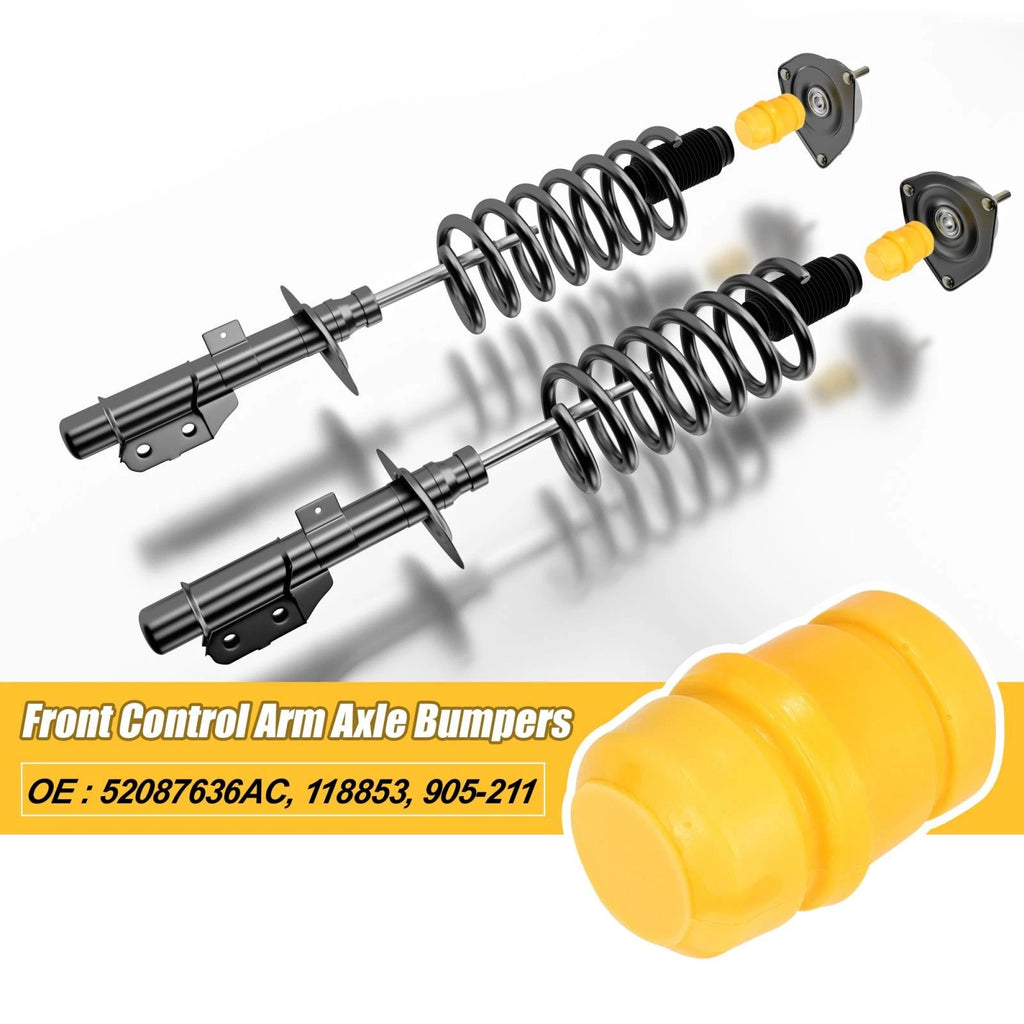 2pcs Front Control Arm Axle Bumper Replacement for Dodge Ram 3500 (1994–2002)