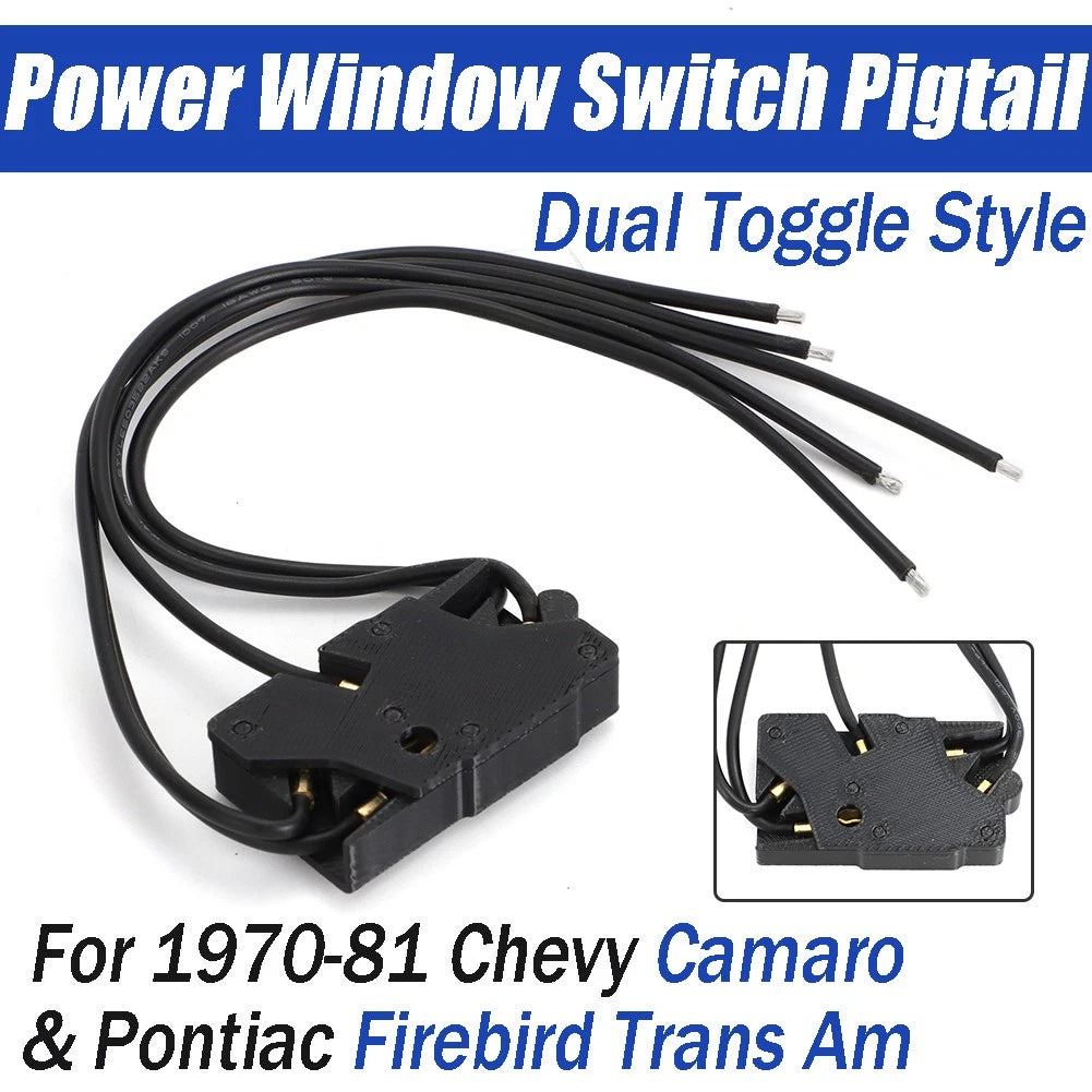 Power Window Switch Connector for Chevy Camaro Pontiac Firebird (1970–1981)