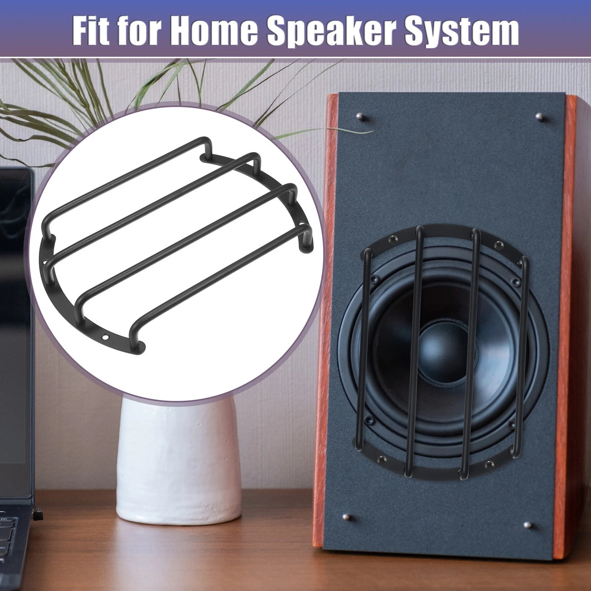 Set of 2 Speaker Bar Grills for Car Audio Subwoofer (8")