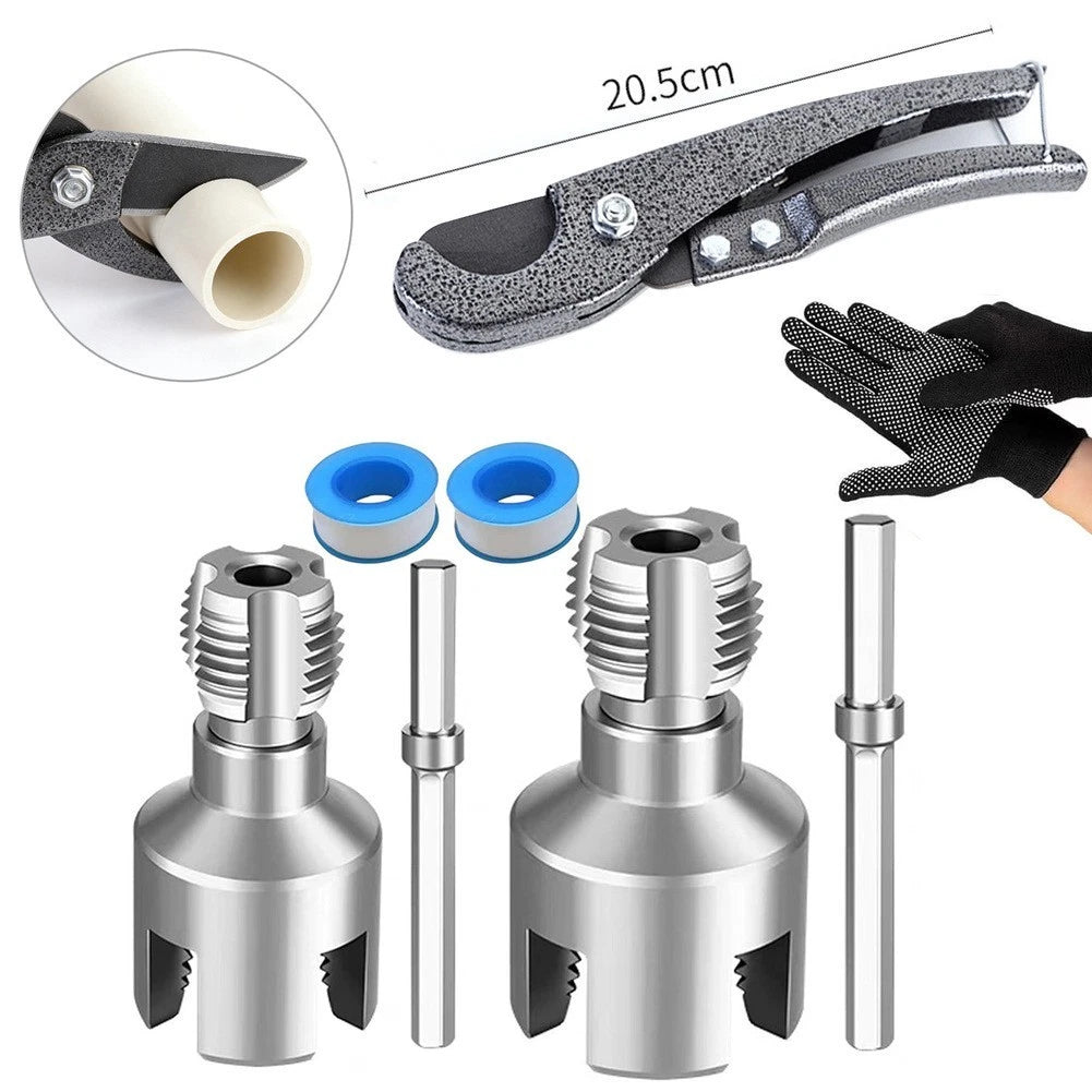 Pipe Thread Cutting Attachment for Electric Drills 1/2 inch 3/4 inch 1 inch