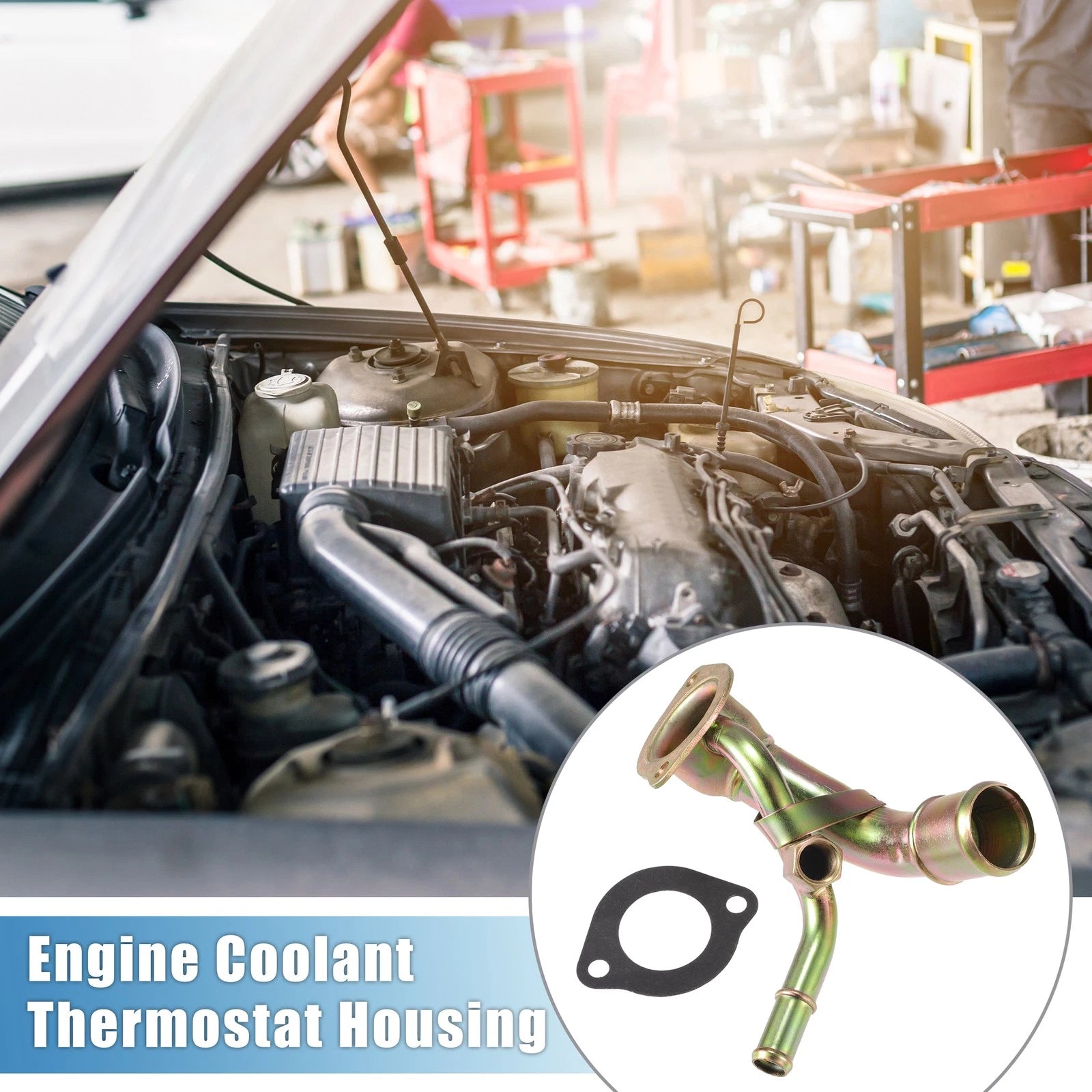 Engine Coolant Thermostat Housing Replacement for Mazda B2300 (1994–1997)
