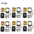 Set of 6 Carburetor Repair Kits for Stihl TS410 TS420 ZAMA RB-151