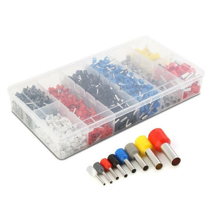 1200pcs Tubular Crimp Terminal Kit with Insulated Wire Sleeves
