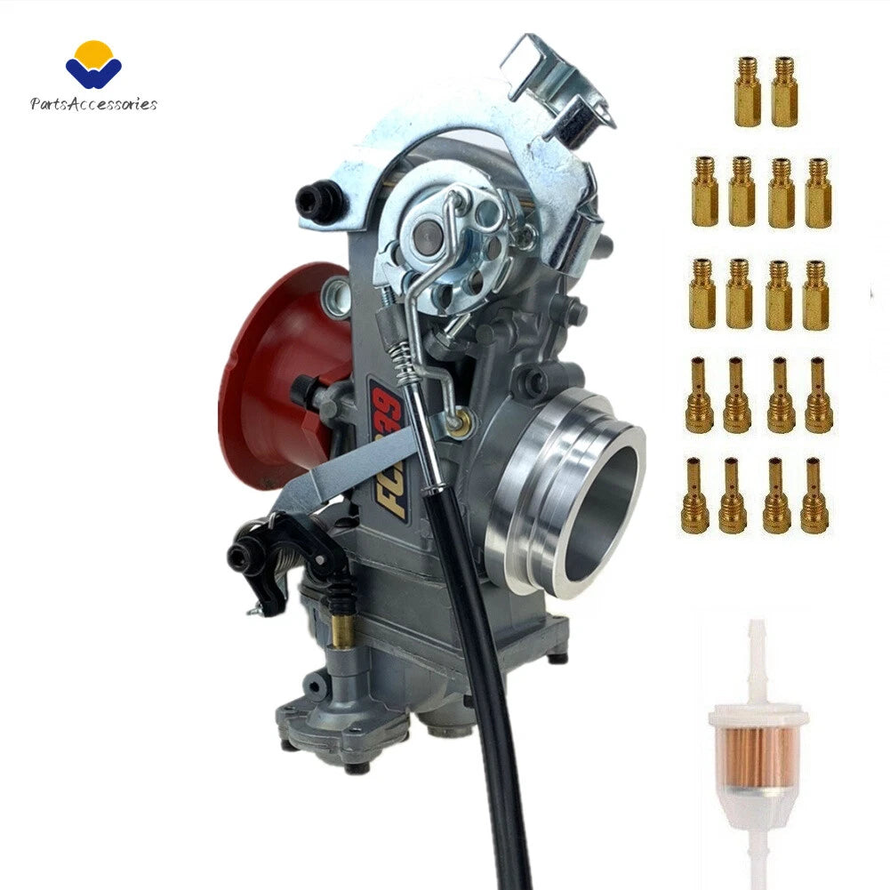 FCR39 Racing Slant Side Carburetor for Suzuki DRZ400S DRZ400E Kawasaki KLX400