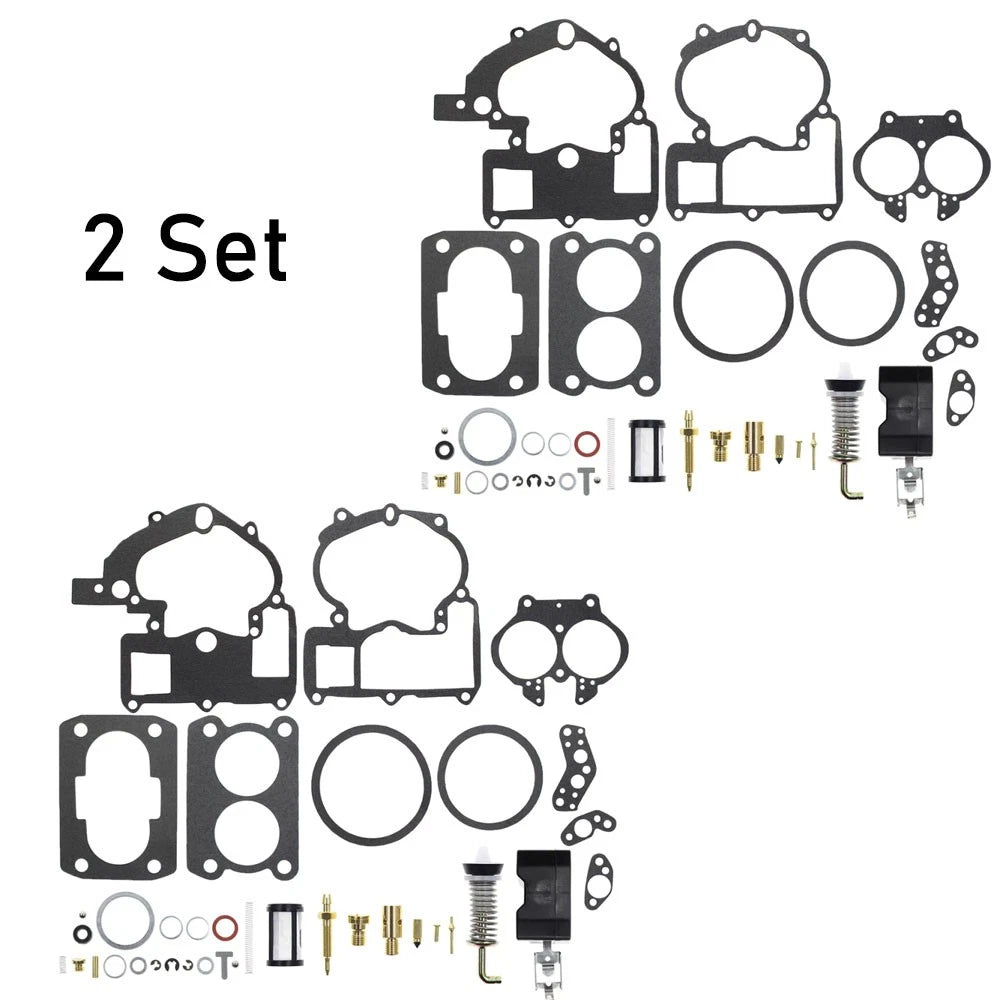 Set of 2 Carburetor Repair Parts for Mercury Mercruiser 3.0L 4.3L 5.0L 5.7L