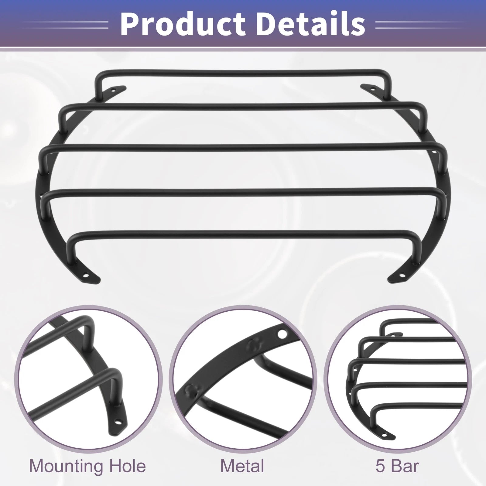 Universal 12" Speaker Grill Covers for 12" Speakers (1pc) - Black