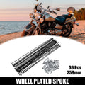 Bicycle Spokes 14G 259mm with Nipples for Most Bicycle (Qty 36)