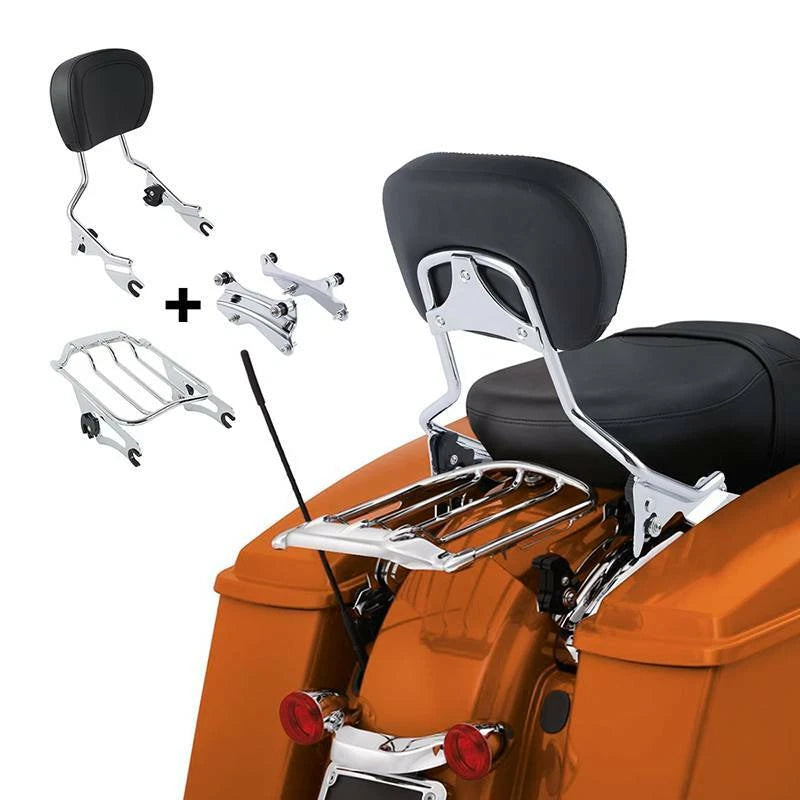Backrest Sissy Bar Luggage Rack Docking Kit for Harley Electra Glide (2014–2025)