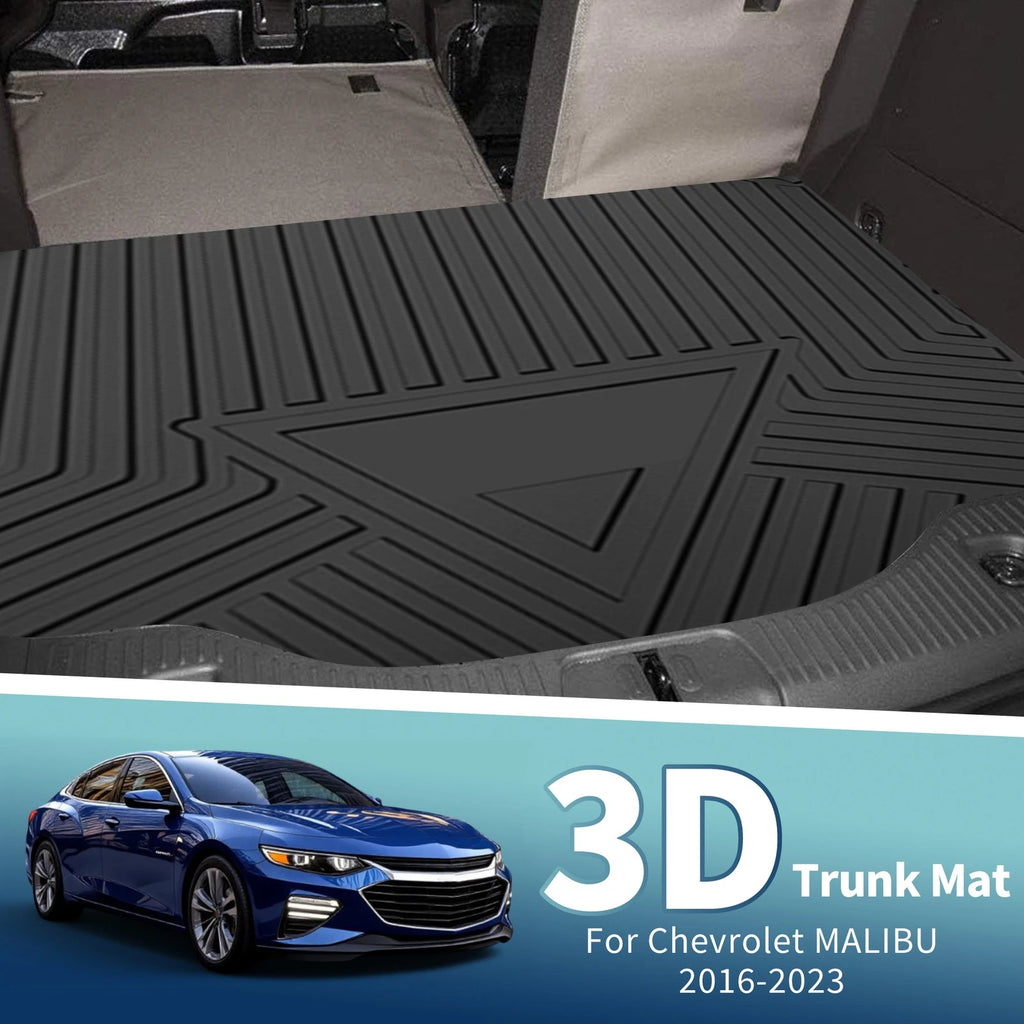 Rear Cargo Liner TPE Flat Face 1 Pc for Chevrolet Malibu (2016–2023)