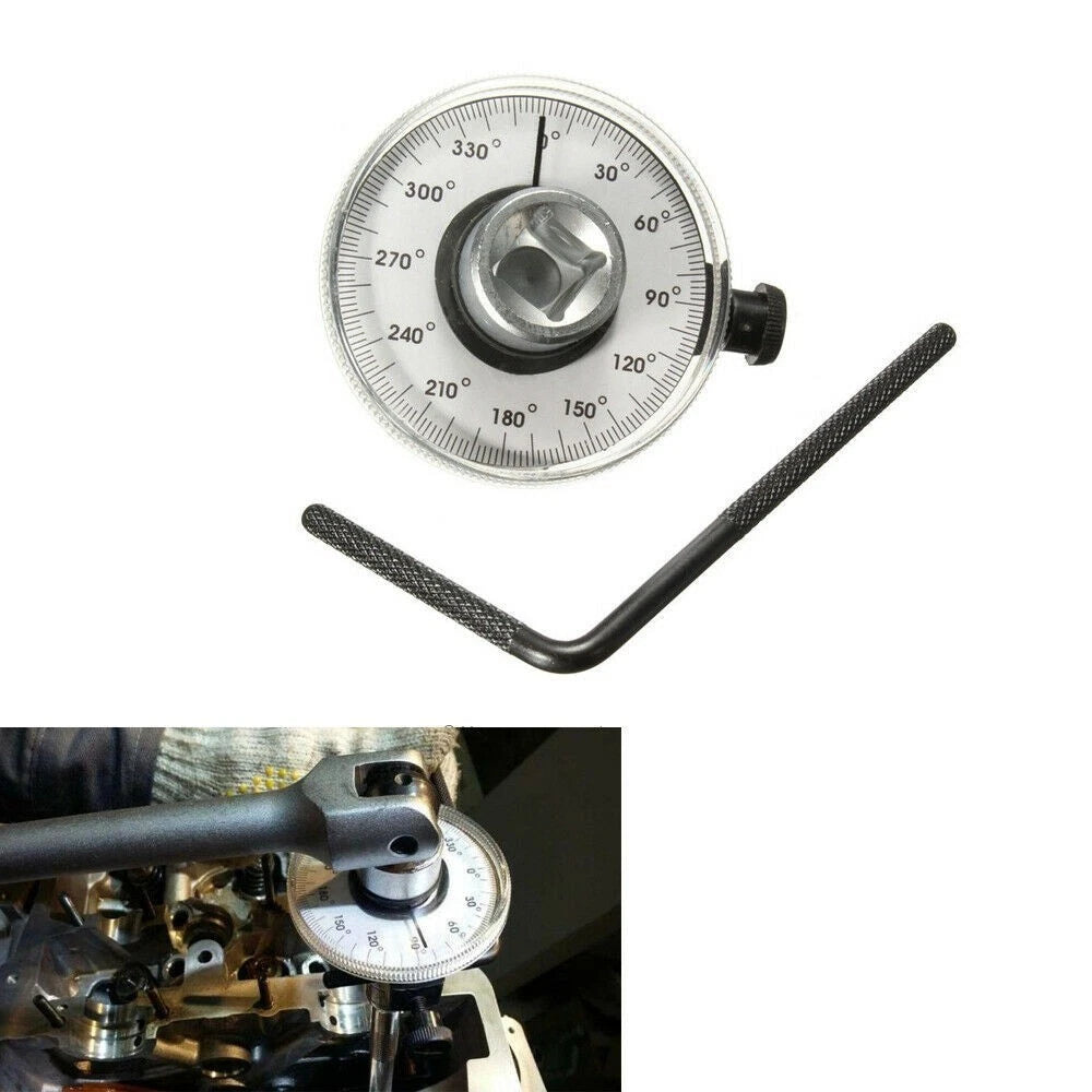 Protractor 1/2 Inch Drive Socket Wrench Mechanics Tool 360 Degree