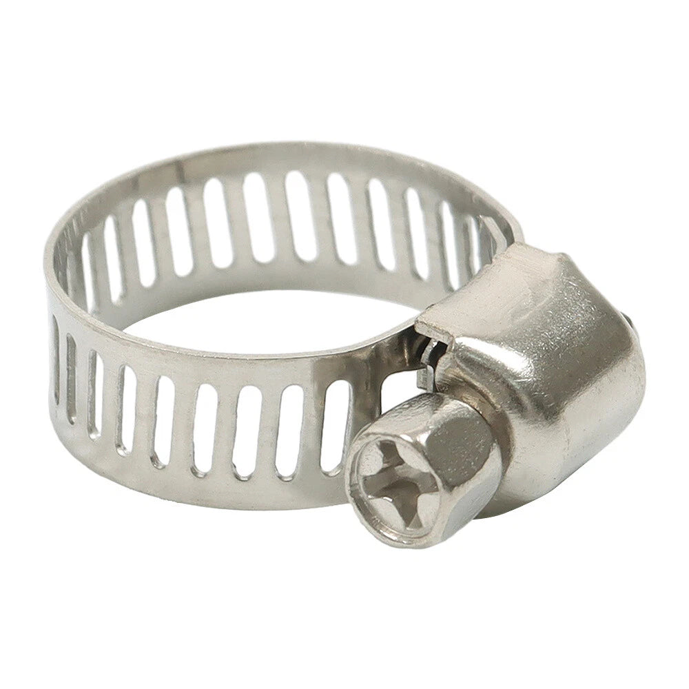100 Pcs Adjustable Drive Hose Clamps for Fuel Line (Universal)